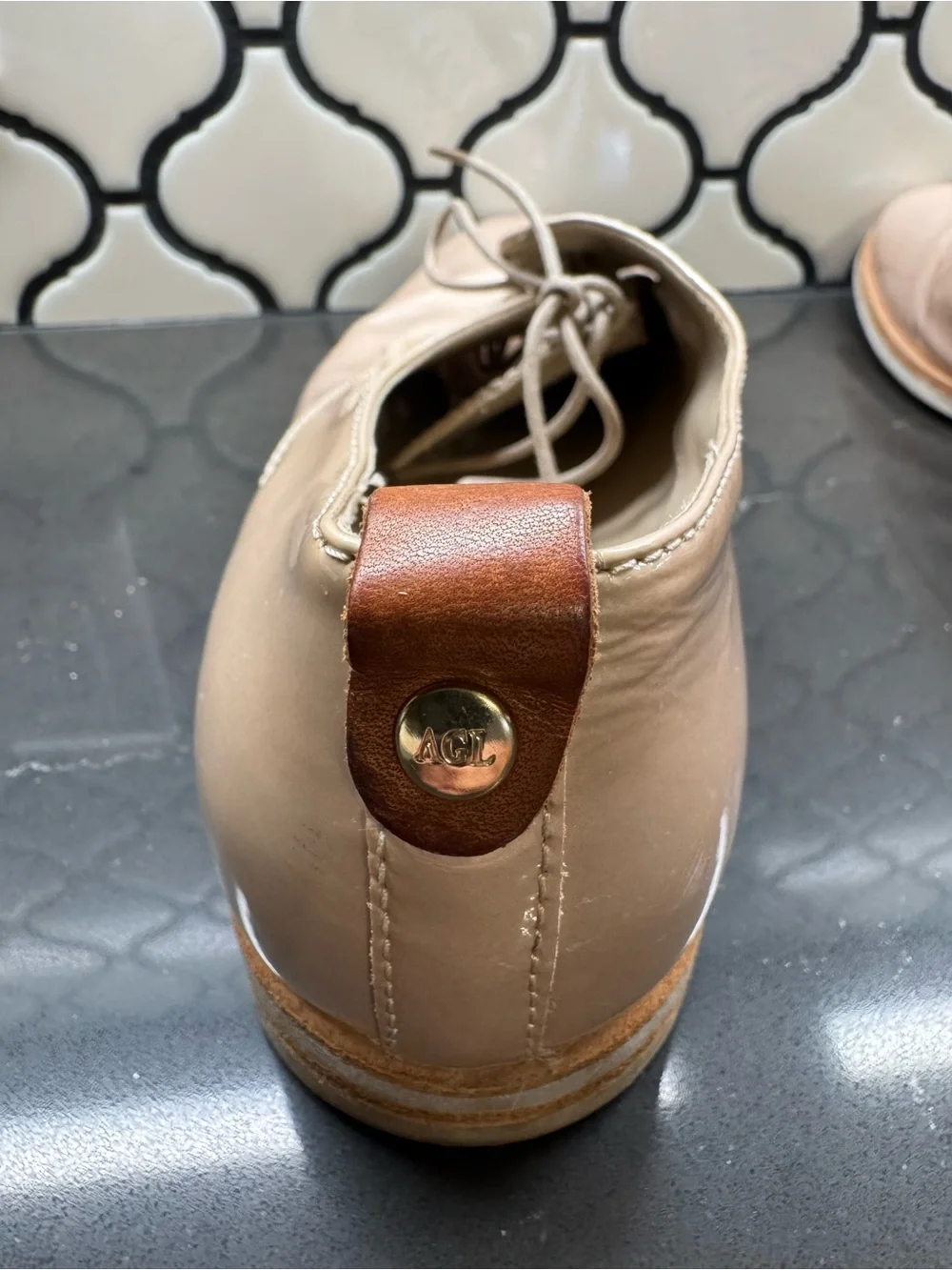 Women’s AGL Patent Leather Oxfords
